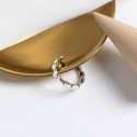 Glossy Heart to Heart Open Ring - MLYH625