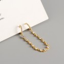 Beaded Gems Chain Earrings - MLYH626