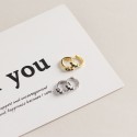 Sparkling Curve Rhinestone Hoop Earrings - MLYH628