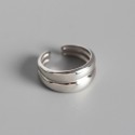 Double Layer Glossy Open Ring - MLYH629
