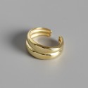 Double Layer Glossy Open Ring - MLYH629
