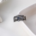 Vintage Crown with Gems Hoop Earrings - MLYH632