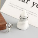 Irregular Wavy Outline Open Ring - MLYH634