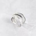 Irregular Wavy Outline Open Ring - MLYH634