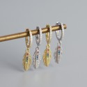 Elegant Long Feather Dangle Earrings - MLYH637