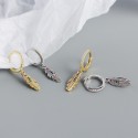 Elegant Long Feather Dangle Earrings - MLYH637