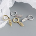 Elegant Long Feather Dangle Earrings - MLYH637