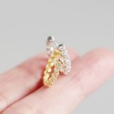 Niche Pave Twist Hoop Earrings - MLYH640