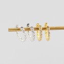 Niche Pave Twist Hoop Earrings - MLYH640