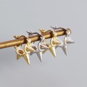 Punk Style Rivets Hoop Earrings - MLYH643