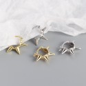 Punk Style Rivets Hoop Earrings - MLYH643
