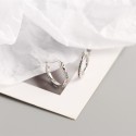 Pave Rhinestone Row Hoop Earrings - MLYH645