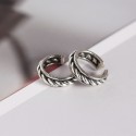 Vintage Three Layer Twisted Open Ring - MLYH651