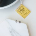 Vintage Fleury Cross Stud Earrings - MLYH656