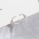 C-shaped Tapered Charms Stud Earrings - MLYH659