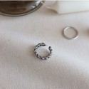 Vintage Striped Braided Open Ring - MLYH662