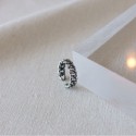 Vintage Striped Braided Open Ring - MLYH662