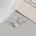 Sweet Pave Kiss Dangle Earrings - MLYH663