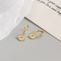 Sweet Pave Kiss Dangle Earrings - MLYH663