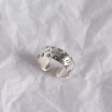 French I Am Here Engraved Open Ring - MLYH667