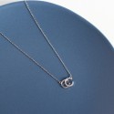 Stacked Double C Pendant Necklace - MLYH670