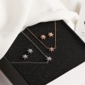 Sweet Halo Snowflake Pendant Necklace - MLYH671