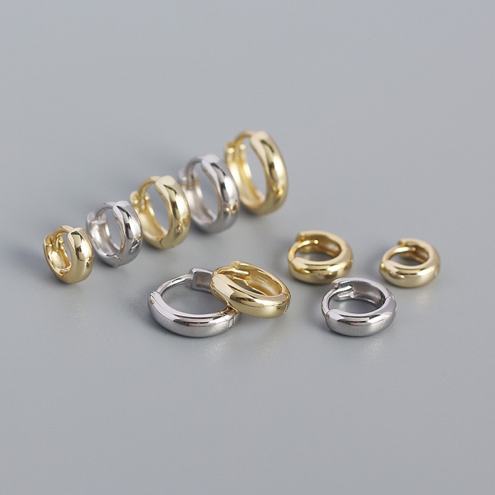 Casual Stackable Simple Hoop Earrings - MLYH002