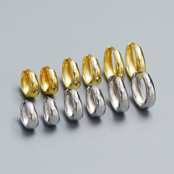 Statement Teardrop Shaped Hoop Earrings