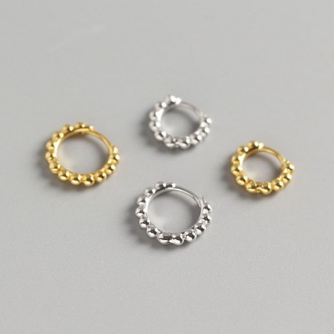 Minimalist Beads Hoop Earrings