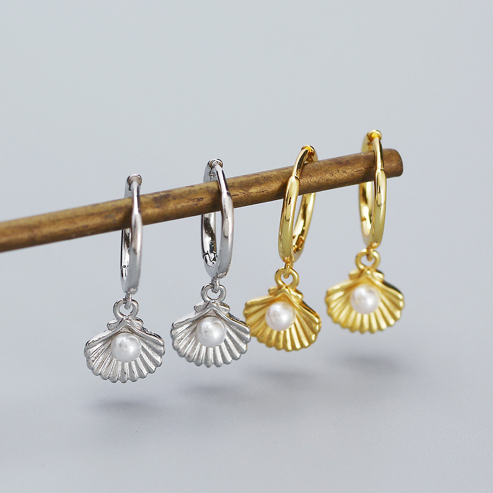 Ocean Shell Dangle Earrings - MLYH033