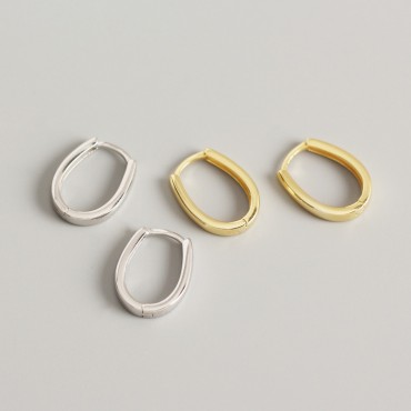 Minimalist Horseshoe Shaped Hoop Earrings