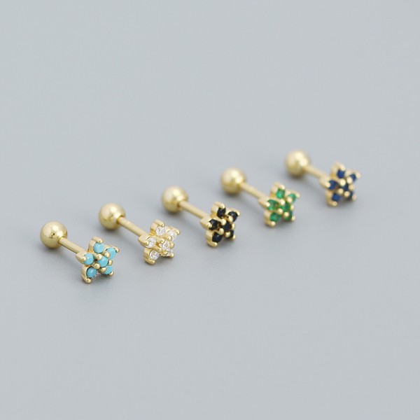 Stephanotis Flower Stud Earrings