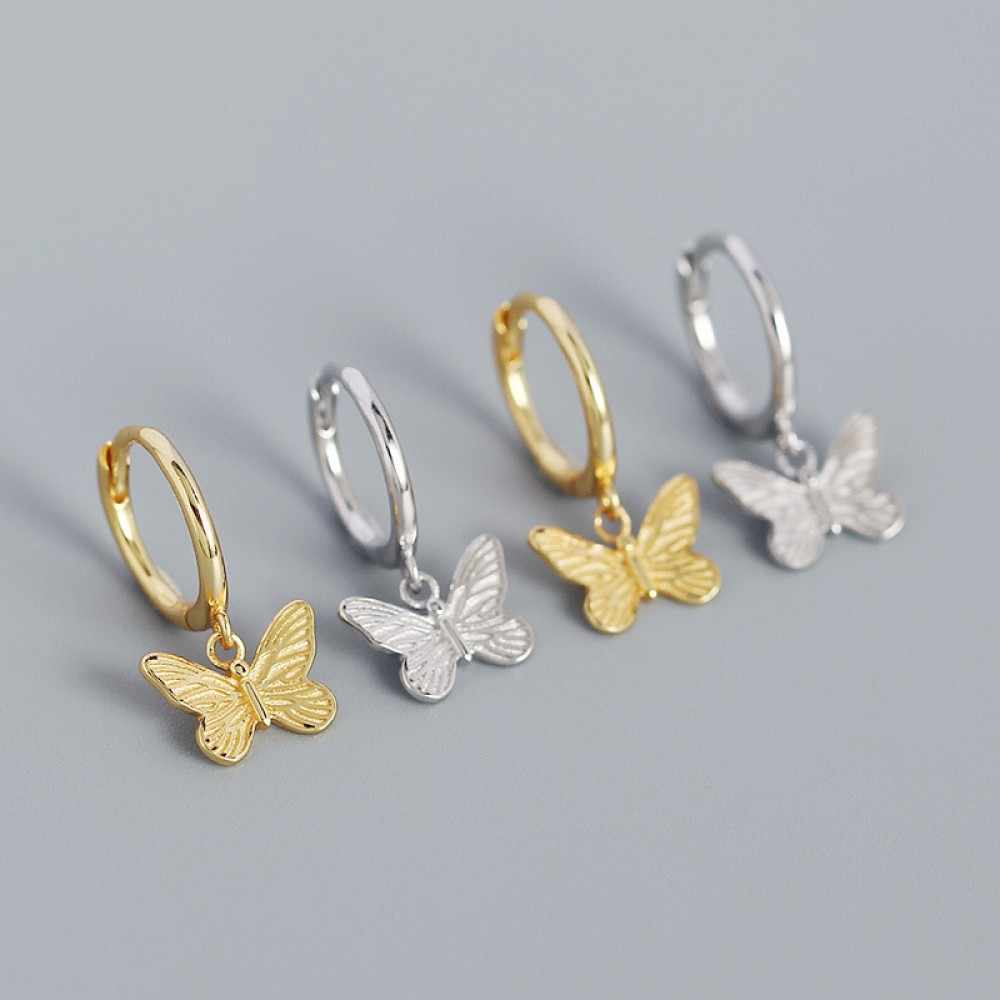 Vintage Butterfly Dangle Earrings - MLYH057
