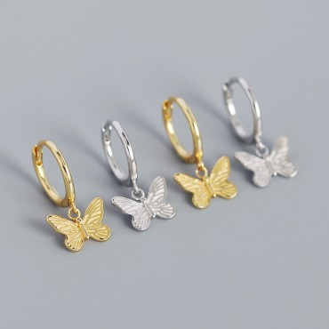 Vintage Butterfly Dangle Earrings
