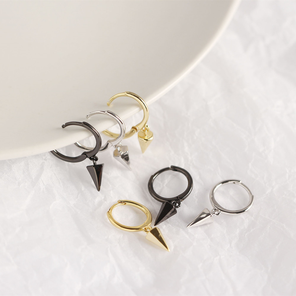 Punk Style Conical Dangle Earrings - MLYH060