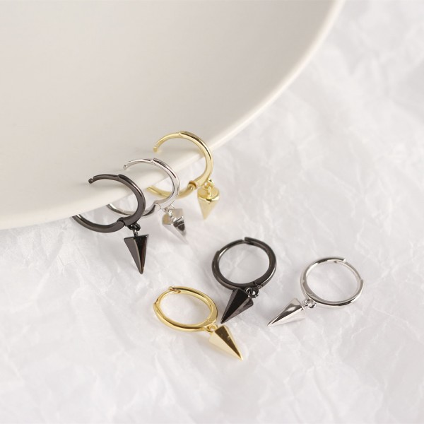 Punk Style Conical Dangle Earrings