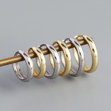Minimalist Style Plain Hoop Earrings
