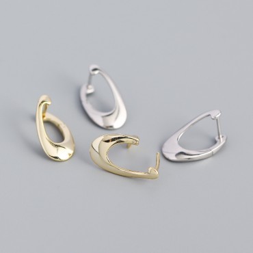 Elegant Irregular Hoop Earrings