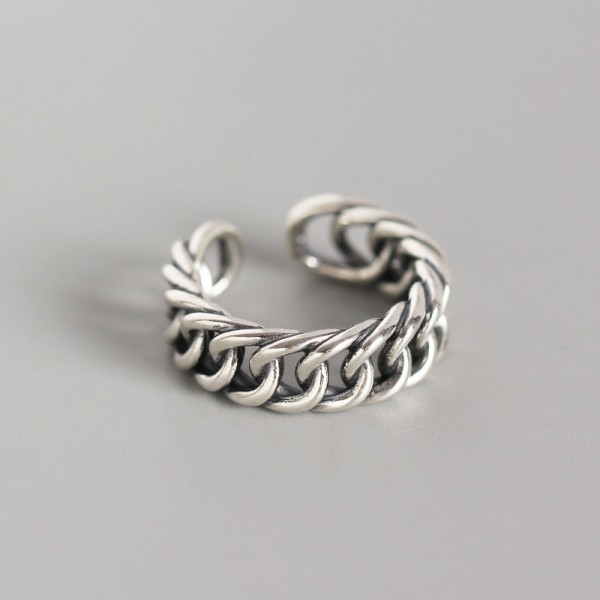 Vintage Chain Shaped Open Ring
