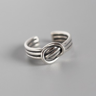 Vintage Knot Shaped Open Ring