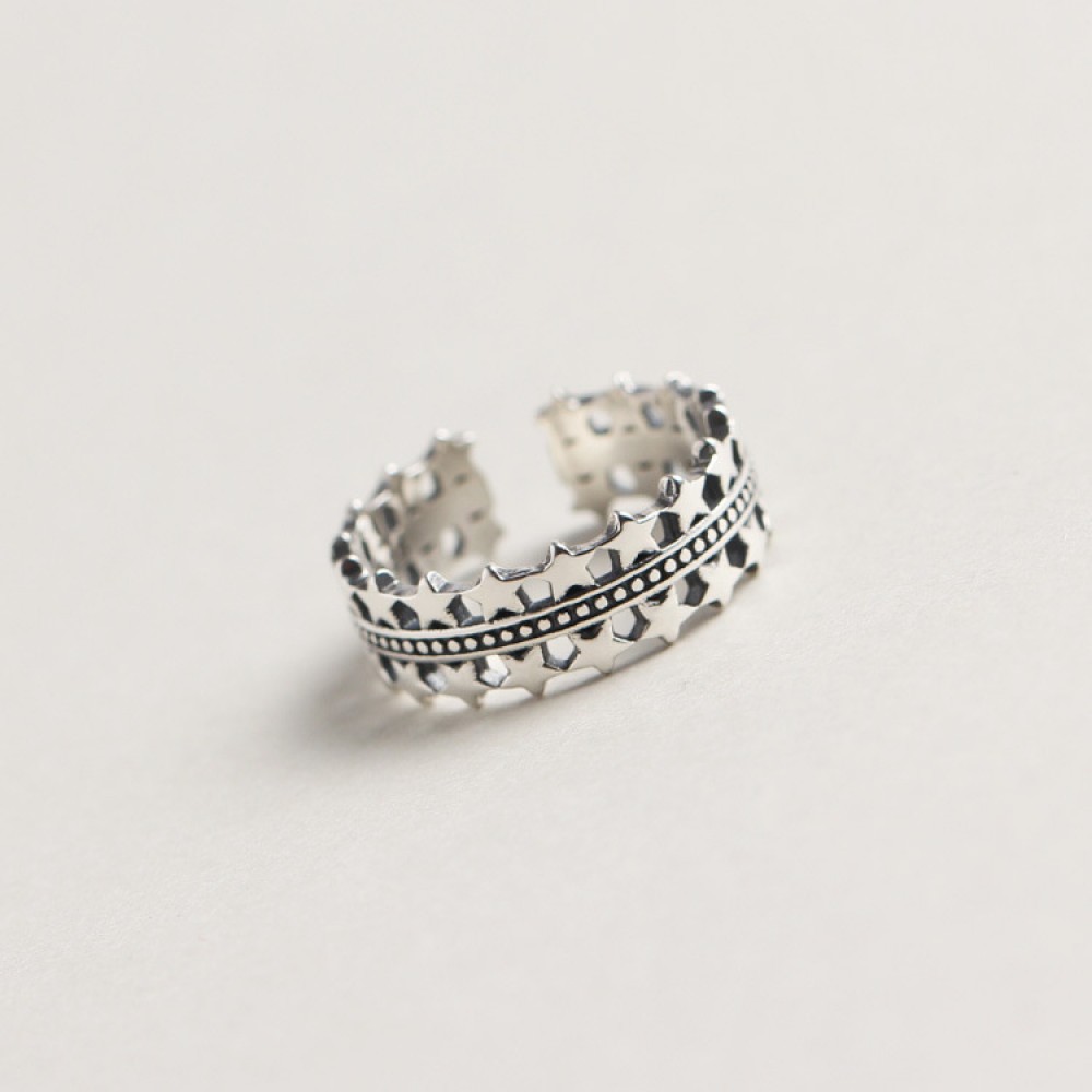 Vintage Shining Stars Open Ring - MLYH101