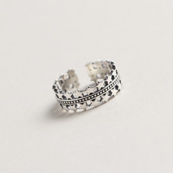 Vintage Shining Stars Open Ring
