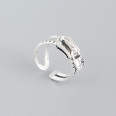Statement Zip Lock Open Ring