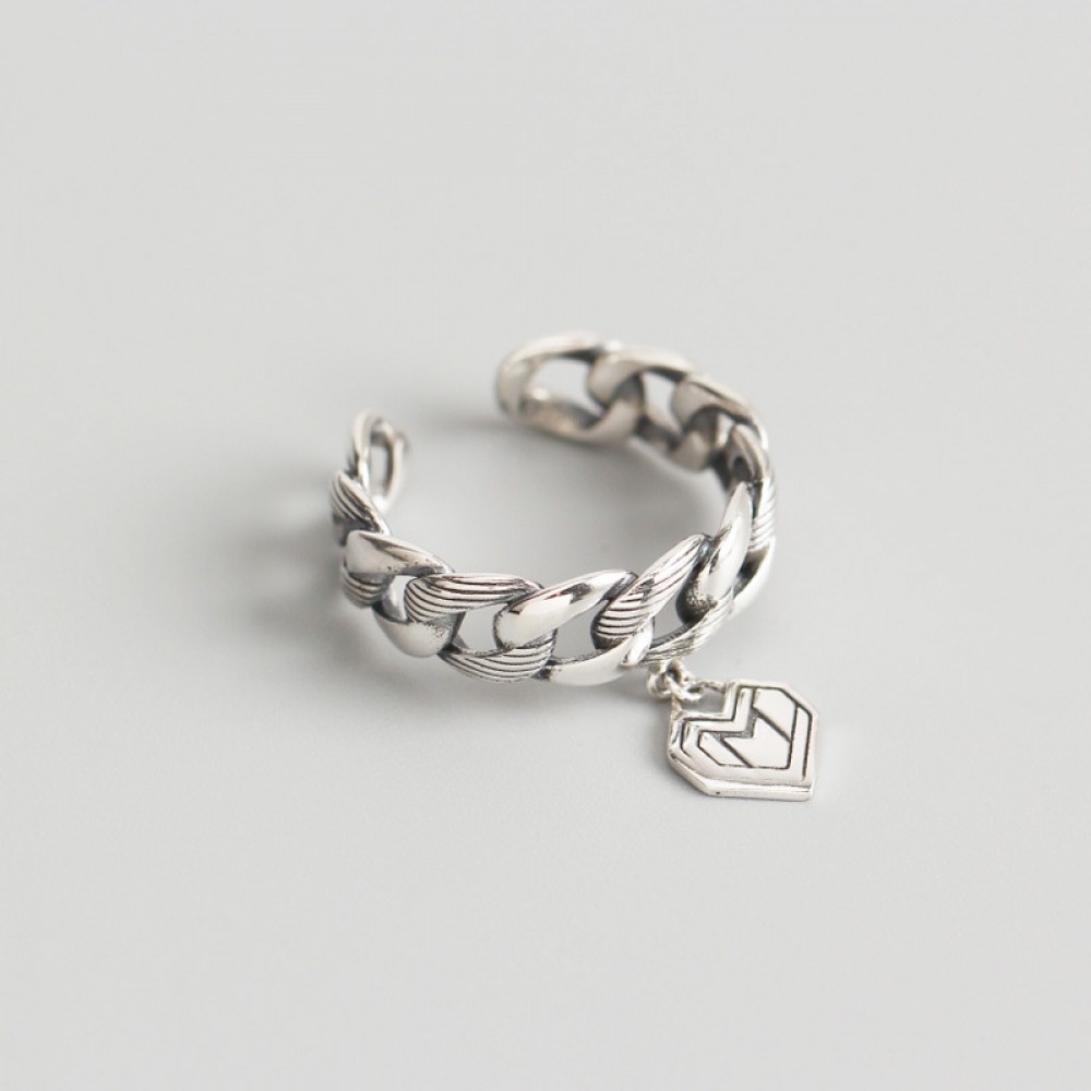 Sweet Chain and Heart Open Ring - MLYH115