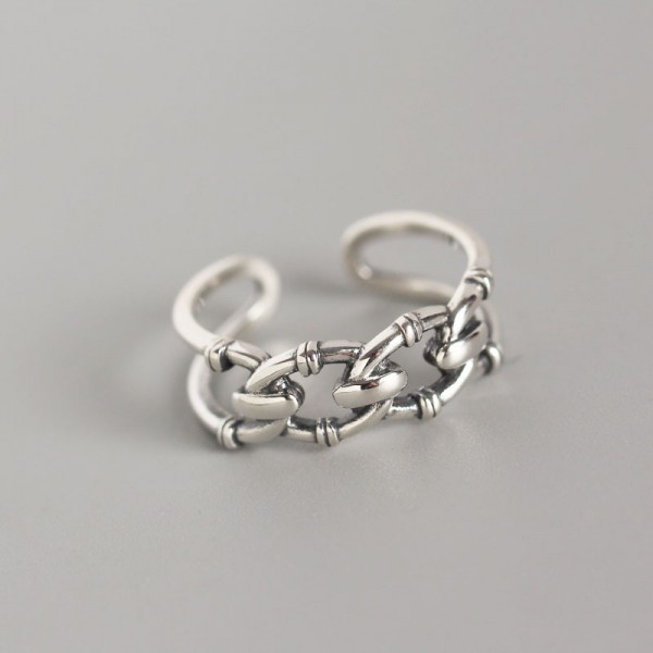 Vintage Chain Shaped Open Ring