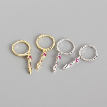 Elegant Long Nail Dangle Earrings