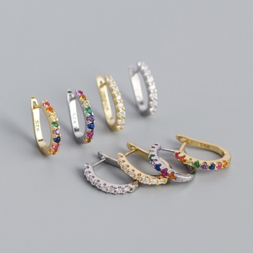 Minimalist U-shaped Hoop Earrings