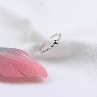 Fashion Beaded Open Ring