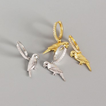 Cute Parrot Dangle Earrings