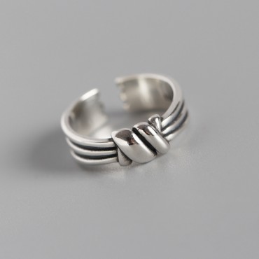 Vintage Knot Open Ring